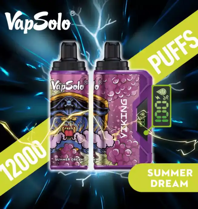 VAPSOLO Viking 12000 Puffs big puff disposable vape pen juice vapes