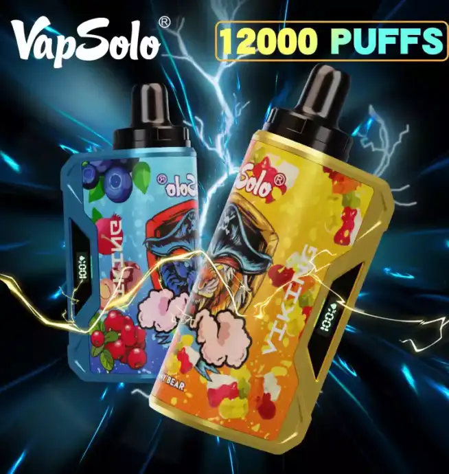 VAPSOLO Viking 12000 Puffs big puff disposable vape pen juice vapes