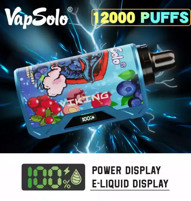 VAPSOLO Viking 12000 Puffs big puff disposable vape pen juice vapes