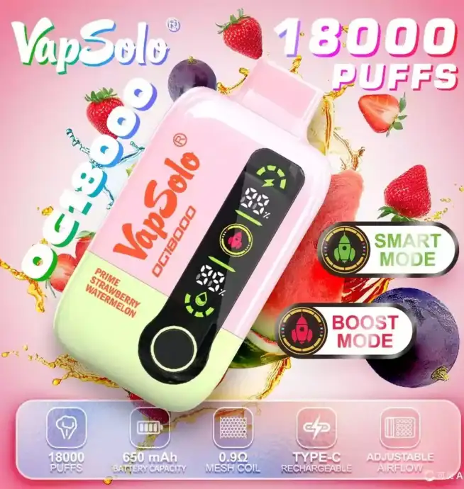 Vapsolo DG 18000 Puffs Big Puff Disposable Vape Pen Juice Vapes