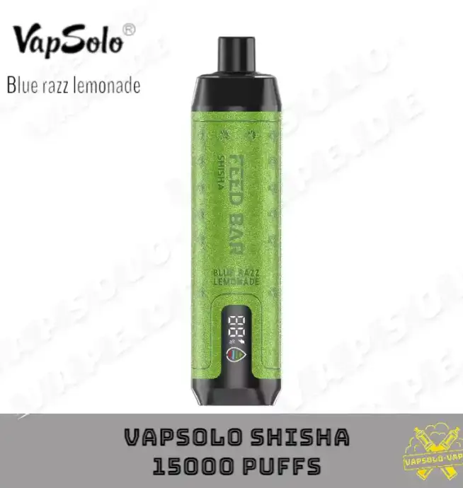 VAPSOLO 15000 Puffs Blue Razz Lemonade Flavor