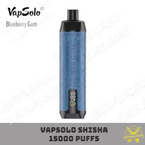 VAPSOLO 15000 Puffs Blueberry Gum Flavor