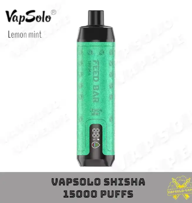 VAPSOLO 15000 Puffs Lemon Mint Flavor