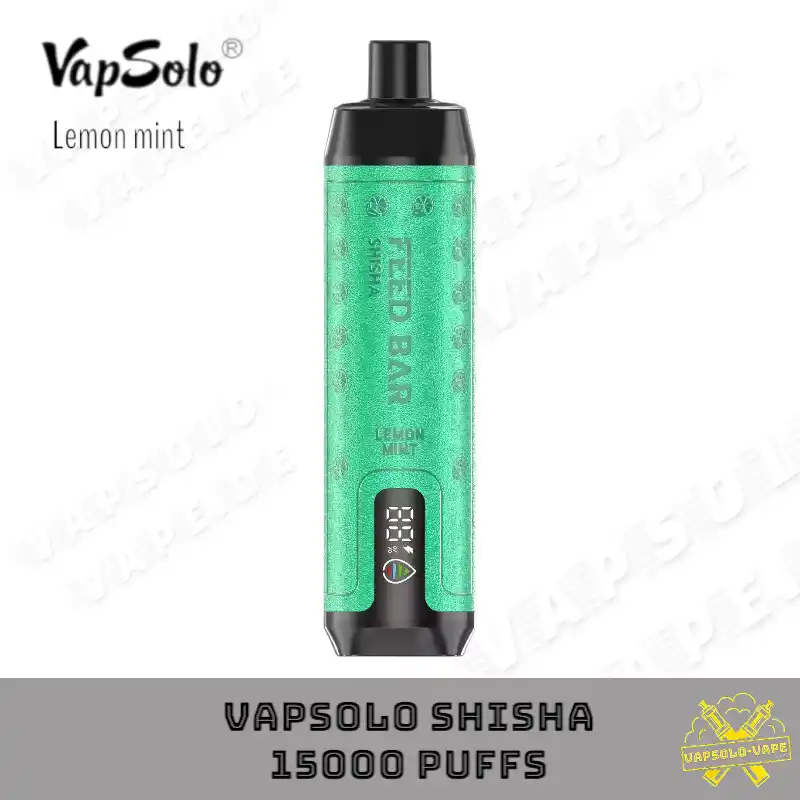 VAPSOLO 15000 Puffs Lemon Mint Flavor