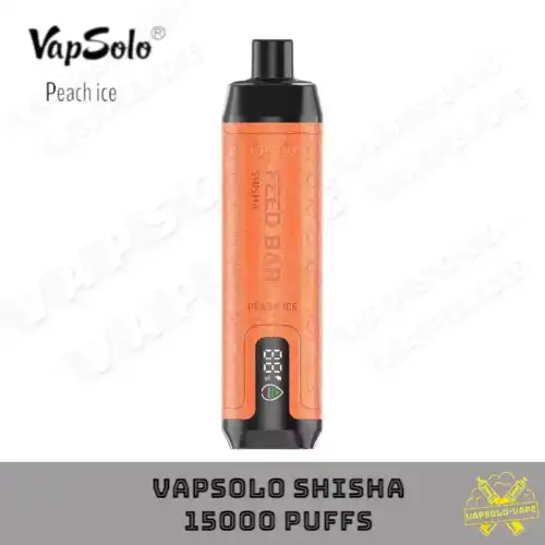 VAPSOLO 15000 Puffs Peach Ice Flavor