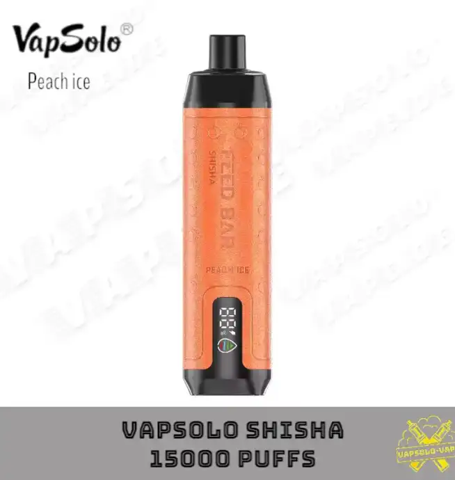 VAPSOLO 15000 Puffs Peach Ice Flavor