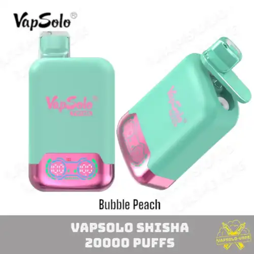 VAPSOLO Twins 20000 Puffs Bubble Peach Fruchtig erfrischend und sprudelnd