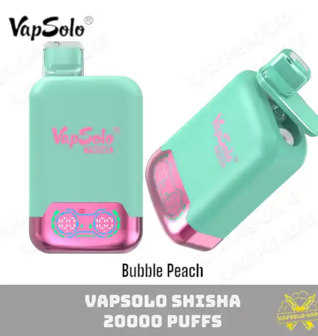 VAPSOLO Twins 20000 Puffs Bubble Peach Fruchtig erfrischend und sprudelnd