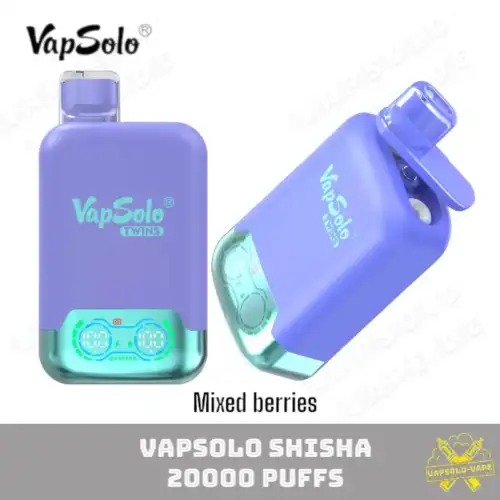 VAPSOLO Twins 20000 Puffs Disposable Vape Juice Vapes Mixed berries
