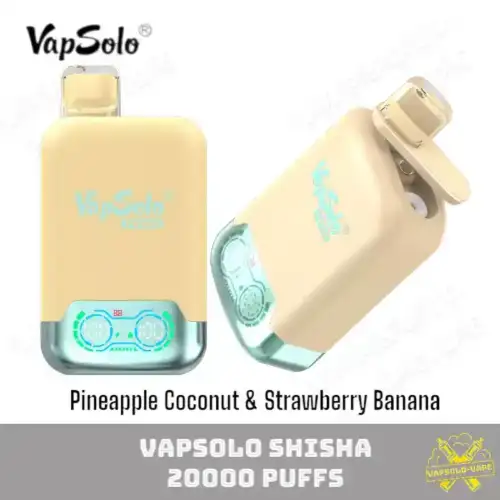 VAPSOLO Twins 20000 Puffs Disposable Vape Pineapple Coconut & Strawberry Banana