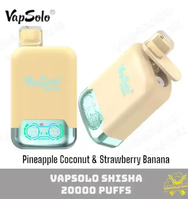 VAPSOLO Twins 20000 Puffs Disposable Vape Pineapple Coconut & Strawberry Banana