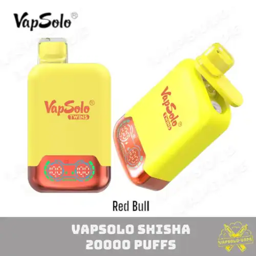 VAPSOLO Twins 20000 Puffs Disposable Vapes Zum Aufladen Red Bull