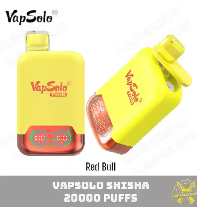 VAPSOLO Twins 20000 Puffs Disposable Vapes Zum Aufladen Red Bull