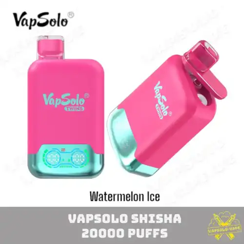VAPSOLO Twins 20000 Puffs Erfrischend süßer Wassermelonen-Dampf