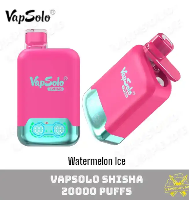 VAPSOLO Twins 20000 Puffs Erfrischend süßer Wassermelonen-Dampf