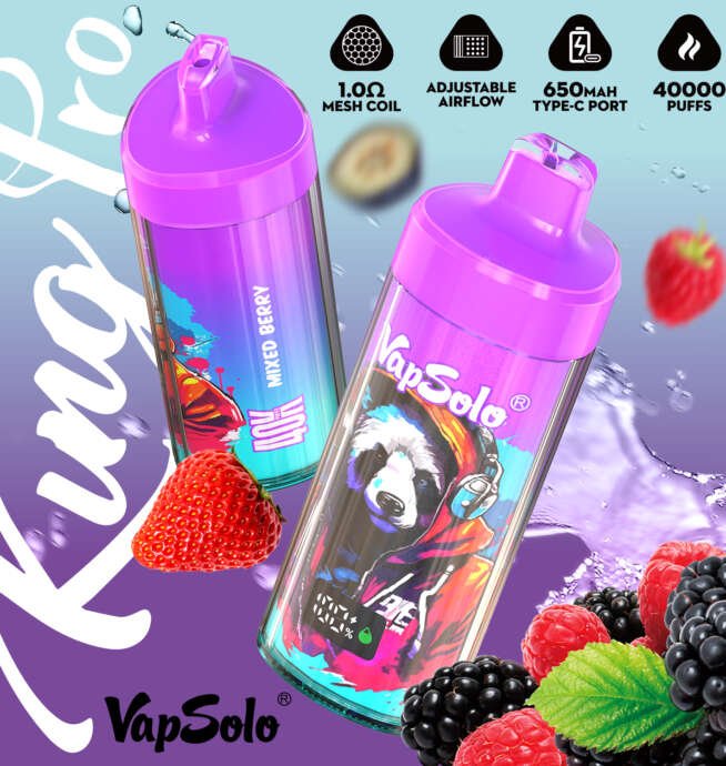 Vapsolo KING PRO 40000 Puffs Disposable Vape 40 ml E-Liquid-Kapazität – Bild 14