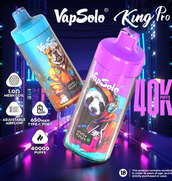 Vapsolo KING PRO 40000 Puffs Disposable Vape 40 ml E-Liquid-Kapazität – Bild 4