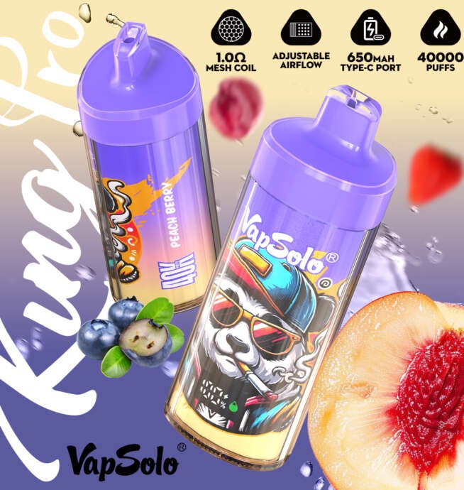Vapsolo KING PRO 40000 Puffs Disposable Vape 40 ml E-Liquid-Kapazität – Bild 10