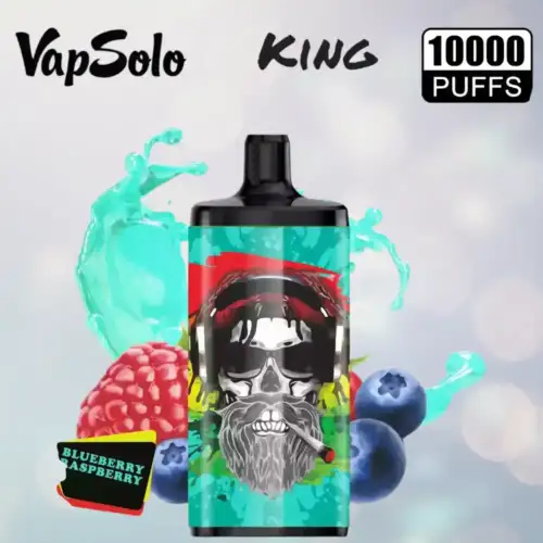 VAPSOLO King 10000 Puffs Disposable Vape Blaubeere Himbeere
