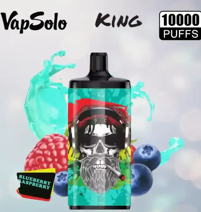 VAPSOLO King 10000 Puffs Disposable Vape Blaubeere Himbeere