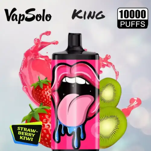 VAPSOLO King 10000 Puffs Disposable Vape Erdbeer Kiwi