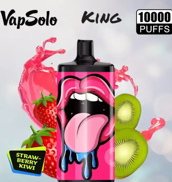 VAPSOLO King 10000 Puffs Disposable Vape Erdbeer Kiwi