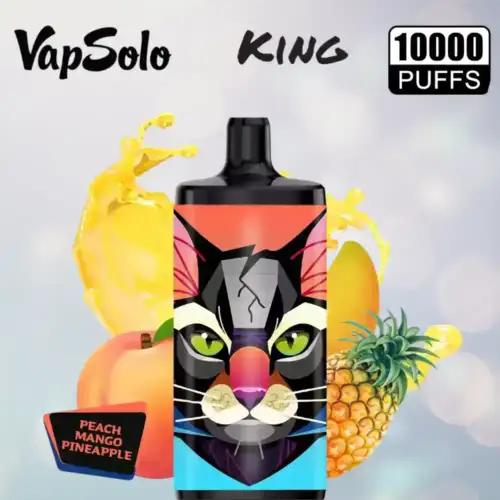 VAPSOLO King 10000 Puffs Disposable Vape Pfirsich Mango Ananas